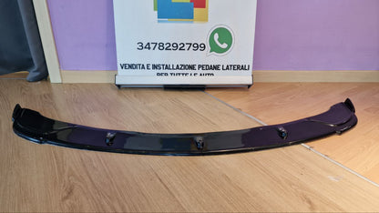 SPLITTER ANTERIORE ADATTO PER BMW SERIE 3 E90 E91 M-SPORT 2008-2011 NERO LUCIDO