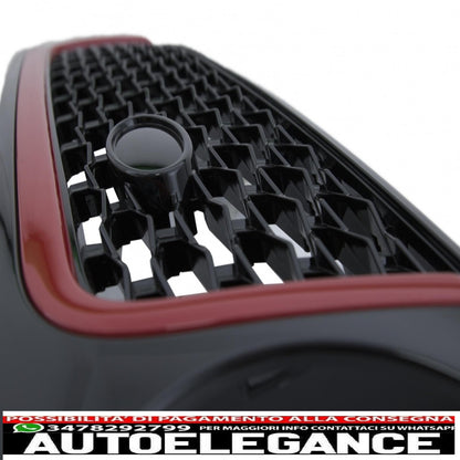 central grille and side air intakes group suitable for land rover sport l320 facelift (2010-2013) autobiography look black red edition