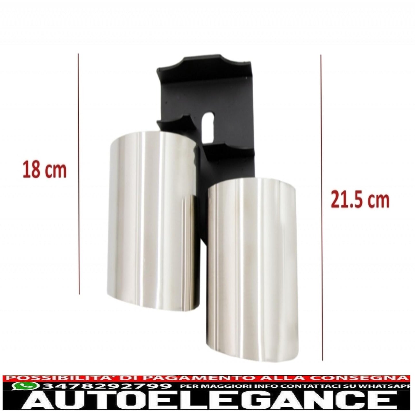 Diffusore d'aria con mantovana per paraurti posteriore adatto per audi a4 b8 pre restyling limousine/avant (2008-2011) con terminali di scarico terminali di scarico solo design s-line Paraurti standard