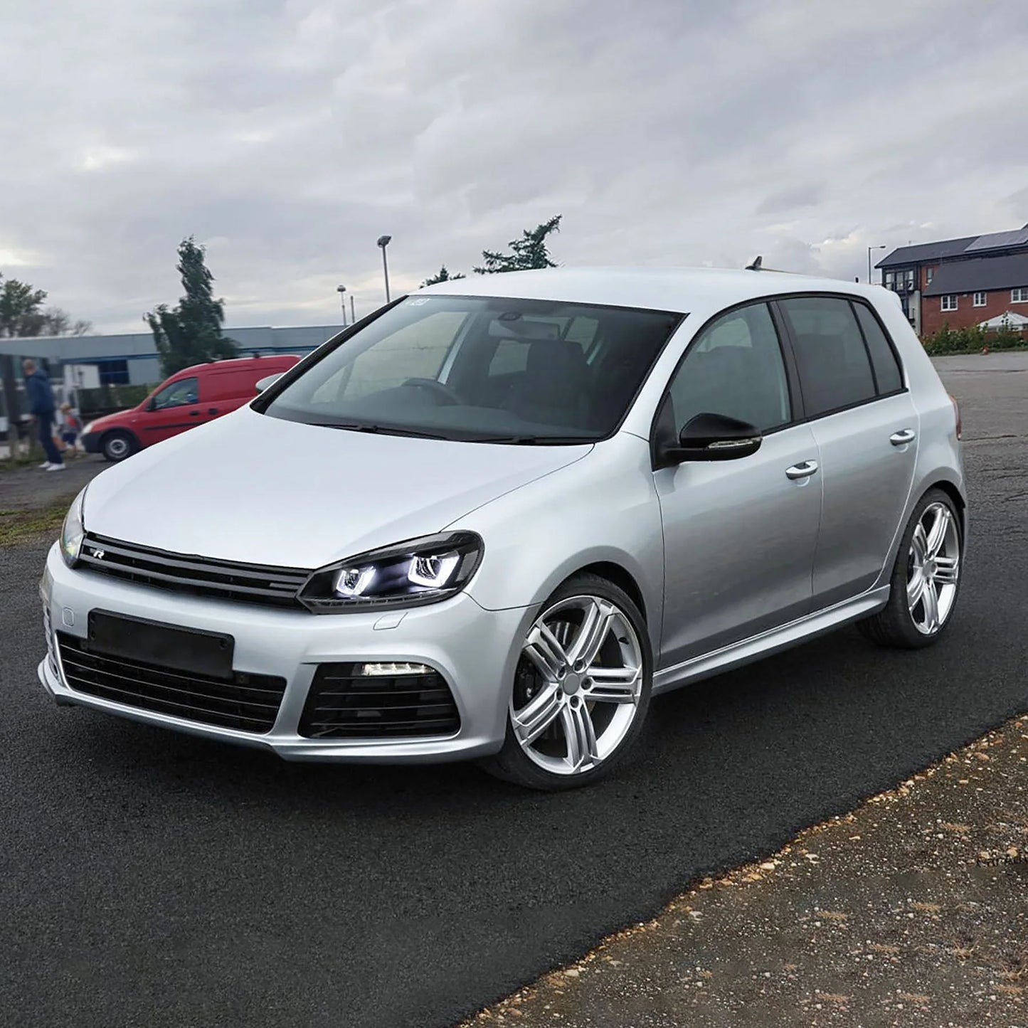 Fari a proiettore con 2 lampadine LED D2S per Volkswagen Golf 6 / MK6 2010-2014