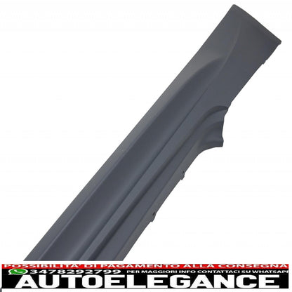 paraurti anteriore con minigonne laterali adatto per bmw serie 3 e92 coupe e93 cabrio (2006-2009) m3 look senza proiettori