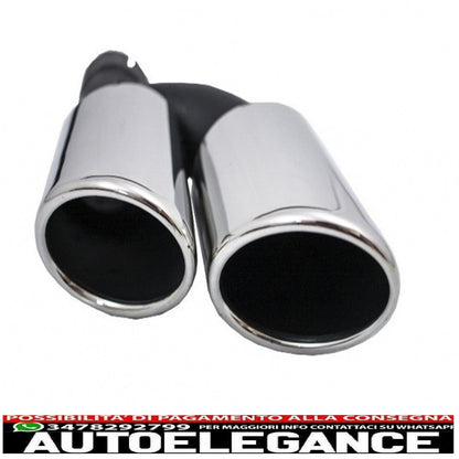 Rear bumper valance diffuser with exhaust tips suitable for audi a3 8v facelift (2016-2019) bumper s-line hatchback sportback s3 design