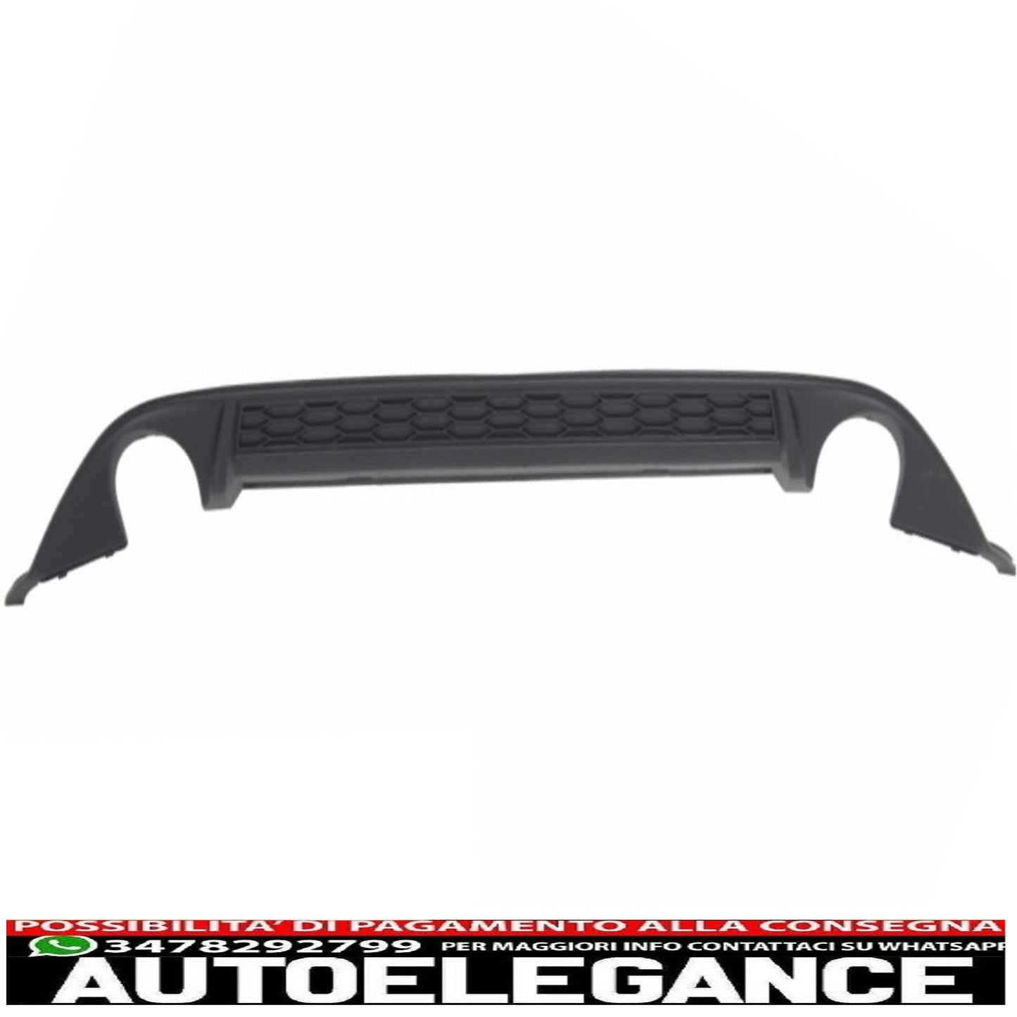 paraurti anteriore adatto per vw golf vii 7 2013-2016 design gti con minigonne laterali e diffusore posteriore