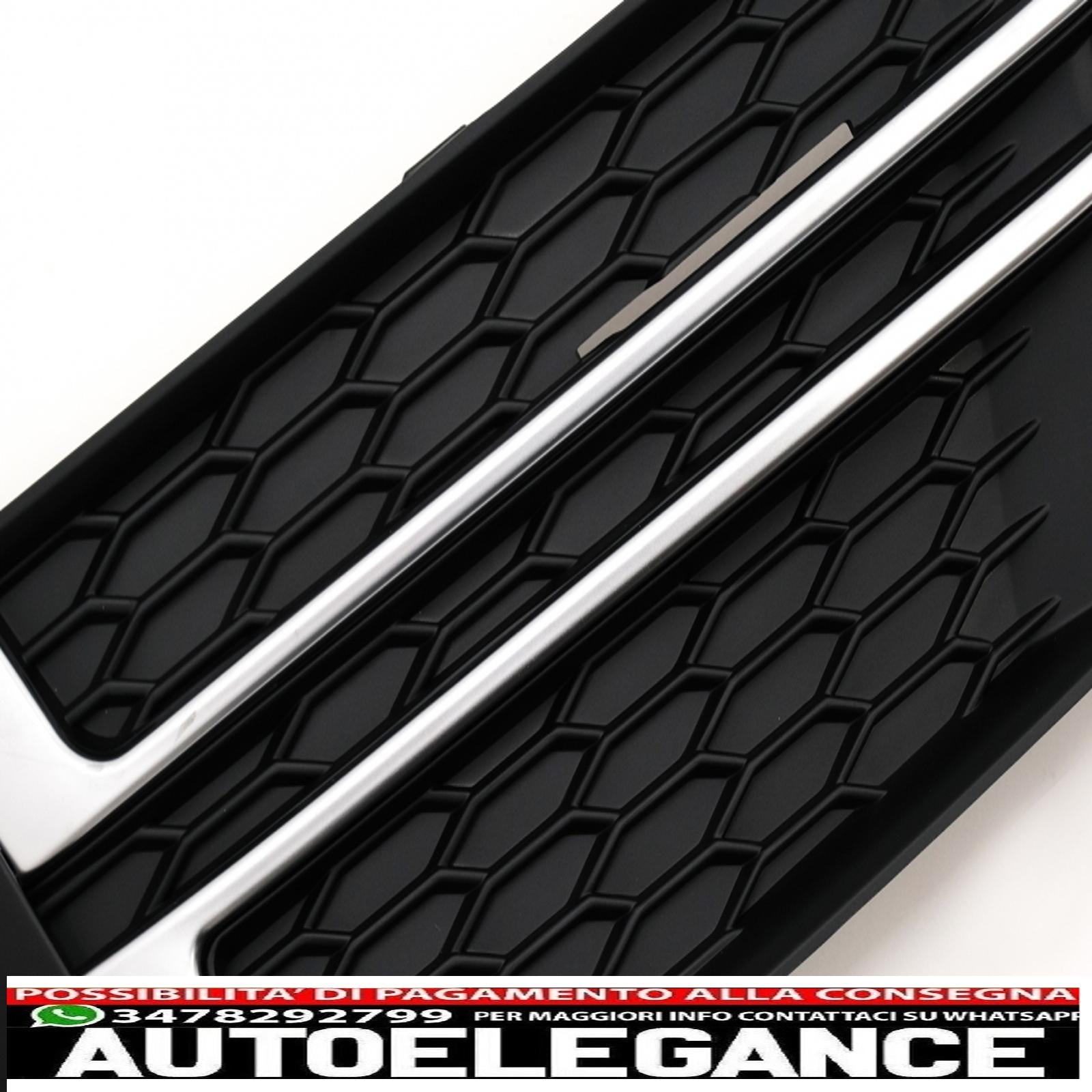 coperture inferiori della griglia del paraurti griglie laterali adatte per audi a4 b9 berlina avant (2016-2018) s-line AUTOELEGANCERICAMBI
