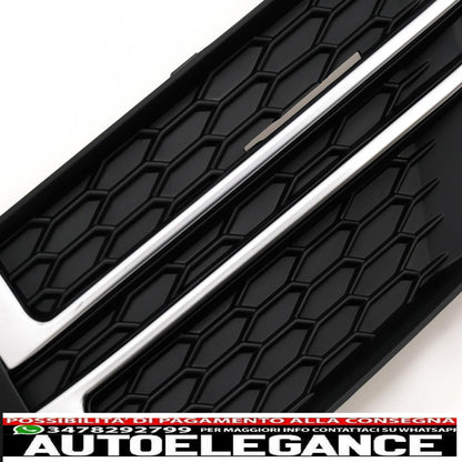 coperture inferiori della griglia del paraurti griglie laterali adatte per audi a4 b9 berlina avant (2016-2018) s-line AUTOELEGANCERICAMBI