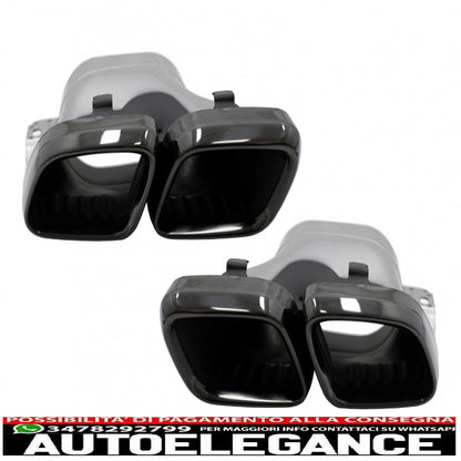 Complete body kit with muffler tips suitable for mercedes c-class w205 sedan (2014-2020) c63s edition 1 design