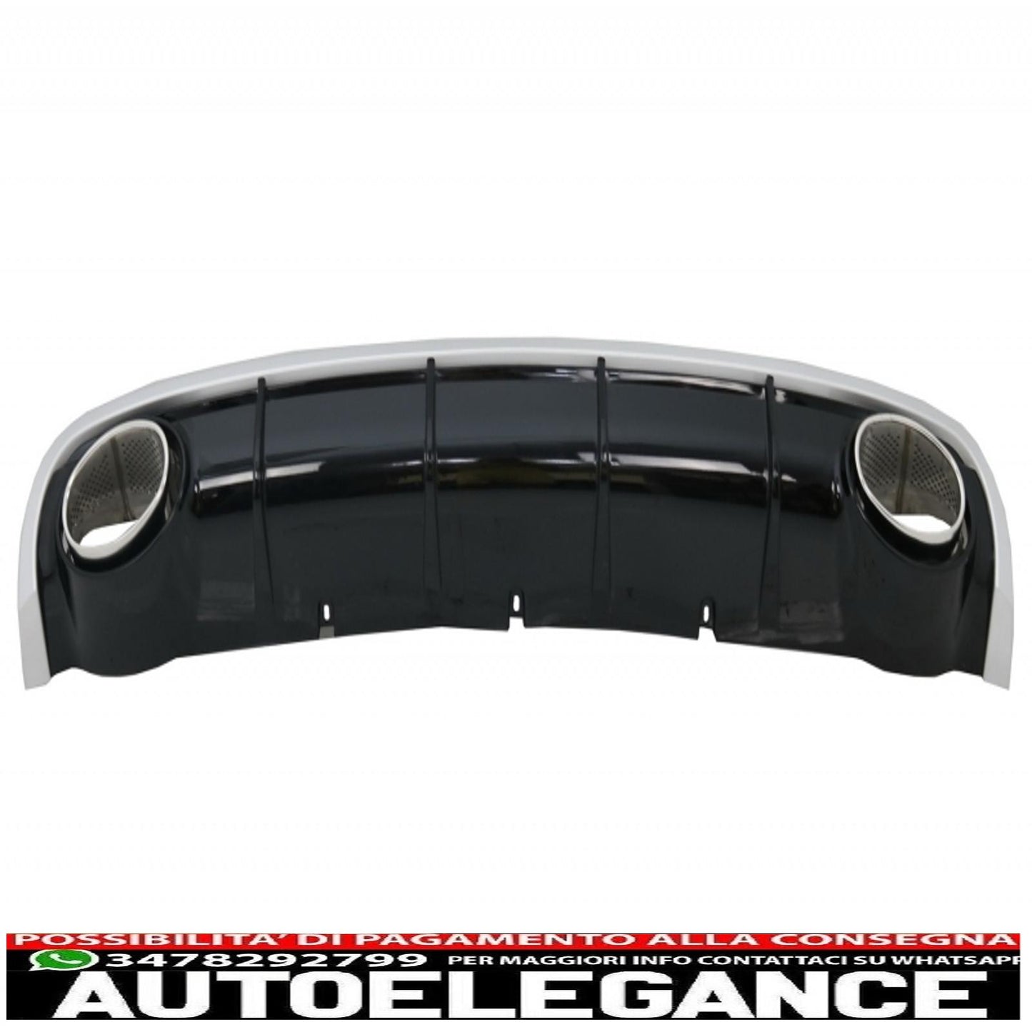 paraurti anteriore con diffusore paraurti posteriore con terminali di scarico adatto per audi a6 c7 4g facelift (2011-2014) design rs6