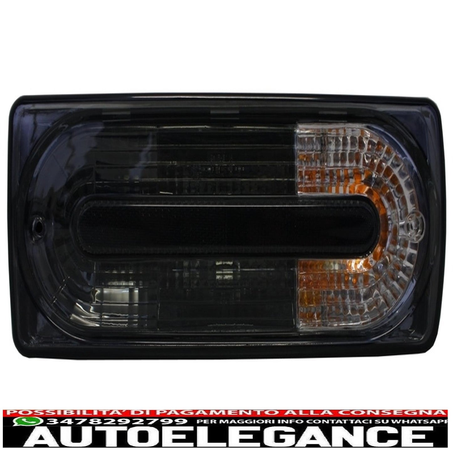 paraurti posteriore con fanali fumé adatto per mercedes classe g w463 (1989-2017) g63 design g65