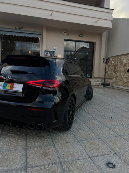 💎DIFFUSORE POSTERIORE PER MERCEDES A W177 AMG SOTTO TERMINALI NERI A45S💎