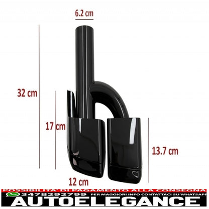 complete body kit suitable for mercedes s class w221 (2005-2011) lwb with black exhaust tips