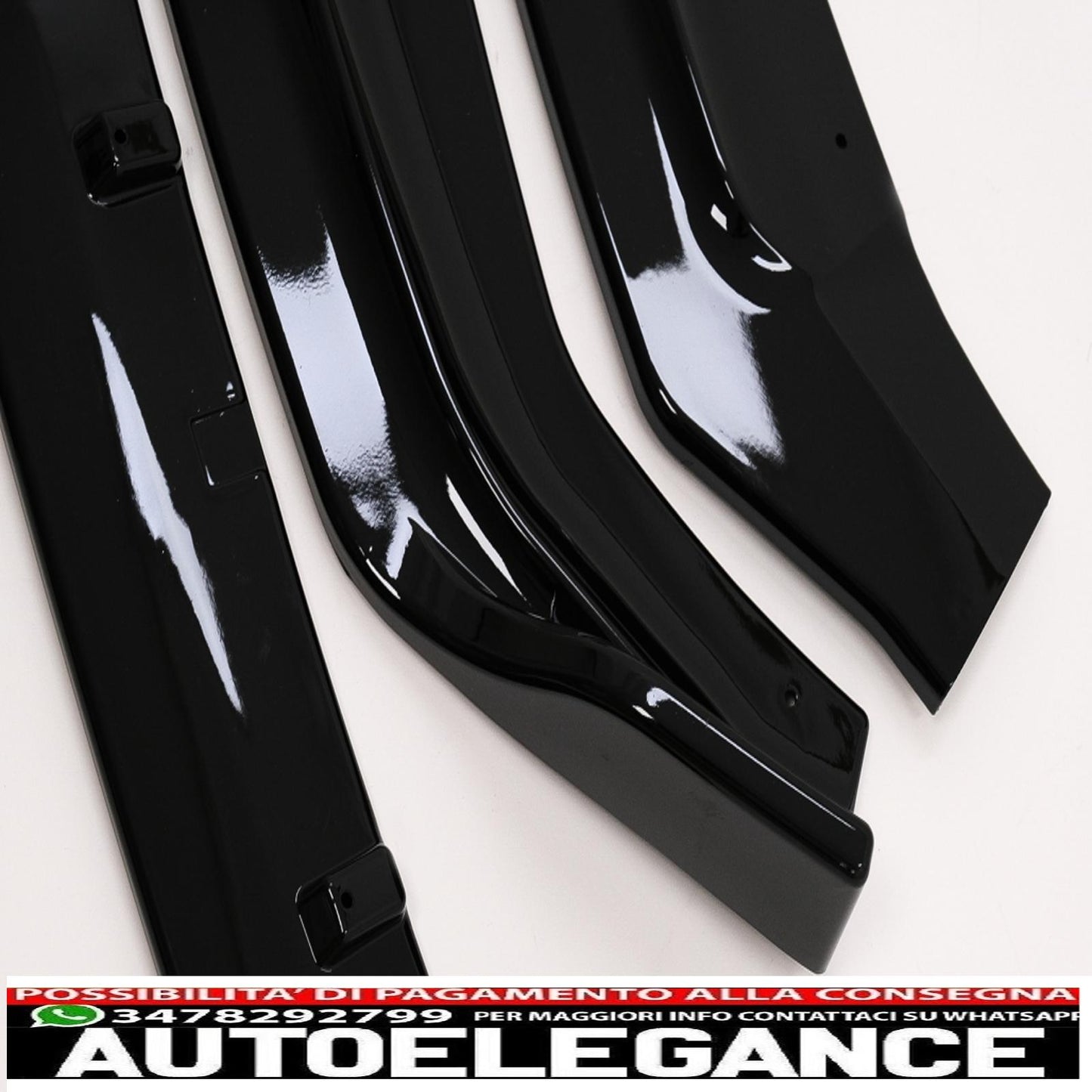 Additional front bumper spoiler suitable for audi a5 f5 (2017-2019) piano black