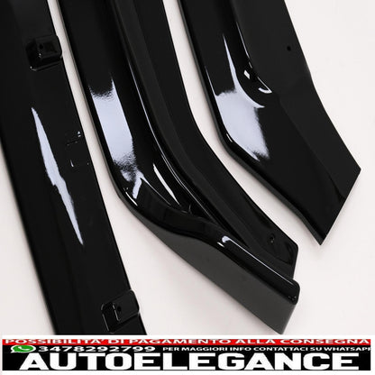 Additional front bumper spoiler suitable for audi a5 f5 (2017-2019) piano black