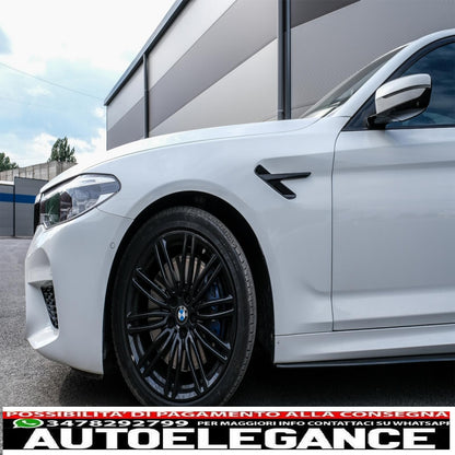 parafanghi anteriori adatti per bmw serie 5 g30 g31 g38 (2017-) limousine touring nero design m5