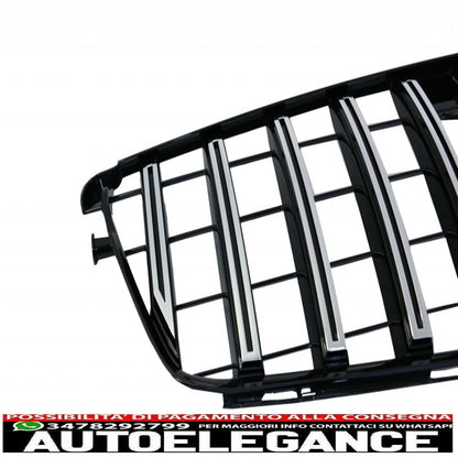 body kit suitable for mercedes c-class w204 restyling c63 t-modell s204 station wagon station wagon with front grille gt-r design panamericana chrome 