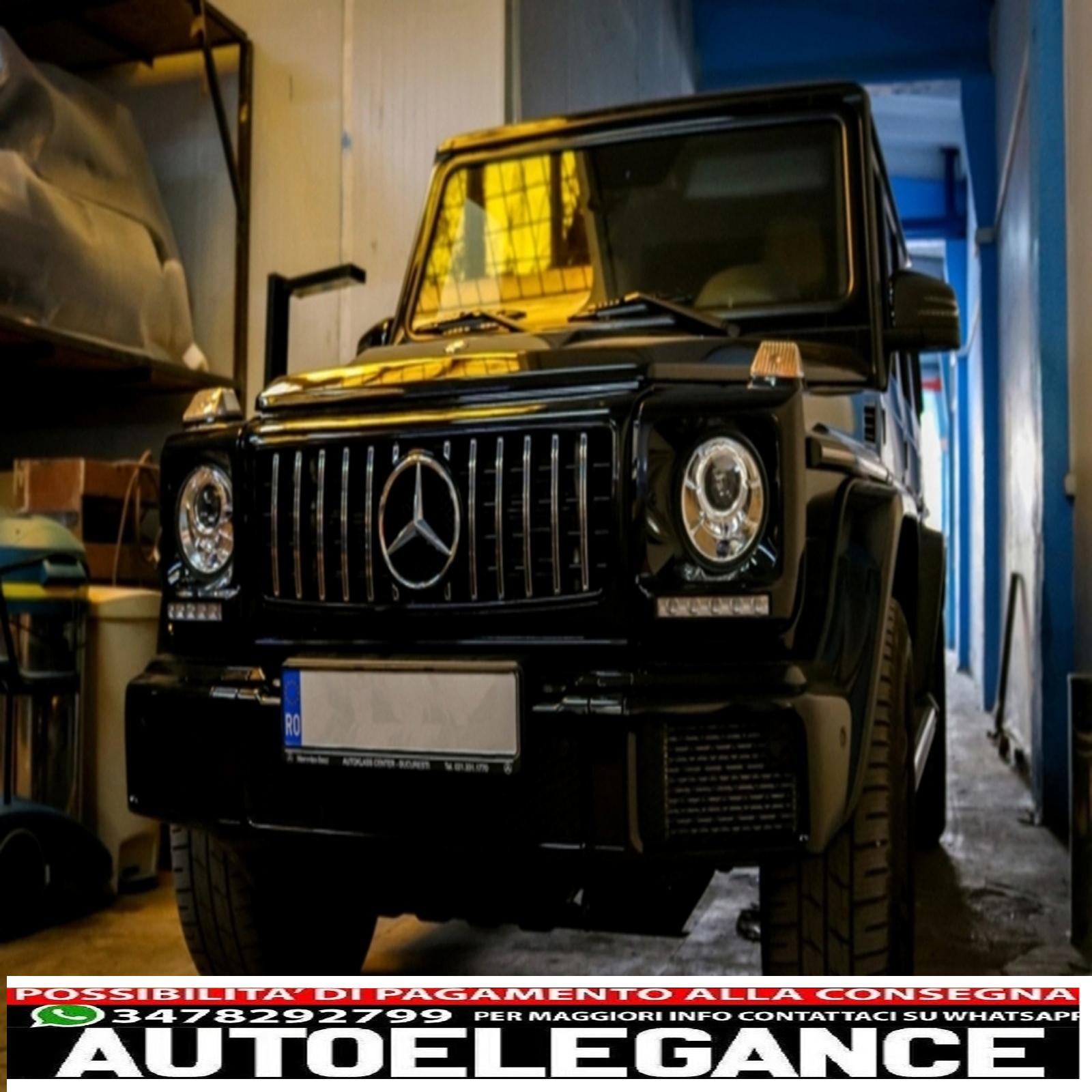coperture fari con led drl luci diurne adatte per mercedes classe g w463 (1989-2012) g65 design nero AUTOELEGANCERICAMBI