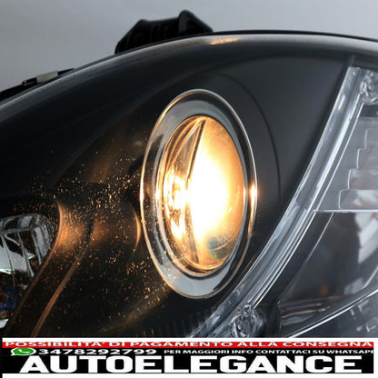 led drl headlights suitable for Seat leon altea toledo (06.2005-2009) black