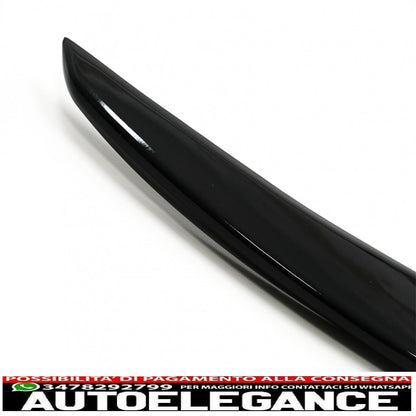 trunk spoiler with side decals vinyl sticker suitable for mercedes c class coupe c205 (2014-2019) piano black