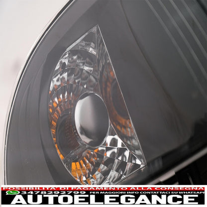 headlights suitable for audi a4 b5 (11.1994-12.1998) angel eye 2 black halo rims