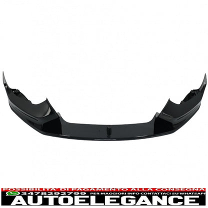 Spoiler per paraurti anteriore adatto per BMW Serie 1 F20 F21 LCI (2015-2019) con paraurti posteriore spoiler mantovana diffusore e estensioni minigonne laterali Hatchback M Sport Piano Black
