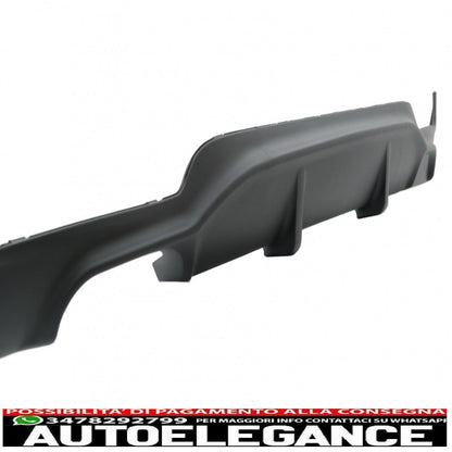 pacchetto di conversione al labbro del paraurti dal design M Performance con spoiler per il bagagliaio e coperture degli specchietti adatto per BMW Serie 4 Coupé F32 (2013-2019) doppio diffusore d'aria