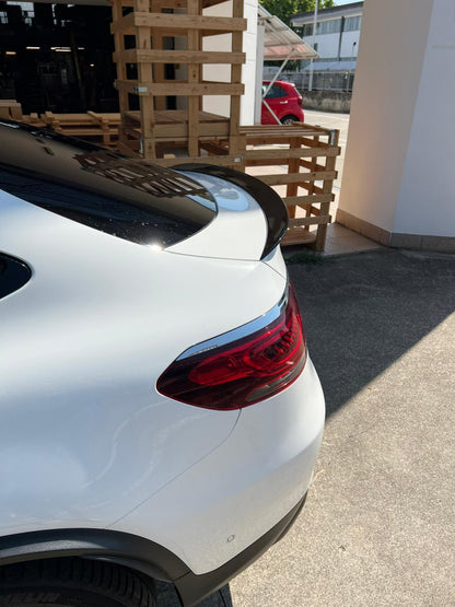 SPOILER POSTERIORE ADATTO PER MERCEDES GLC COUPE C253 2015+ LOOK NERO LUCIDO ABS