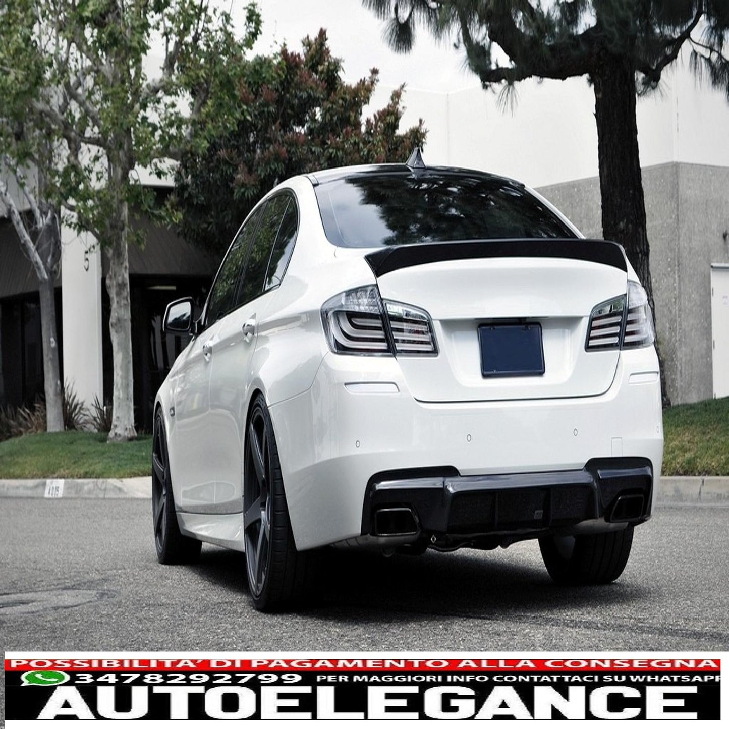 Punte marmitta di scarico adatte per bmw serie 5 berlina touring f10 f11 f18 (2011-2017) 550i v8 lci design quadrato edizione nera