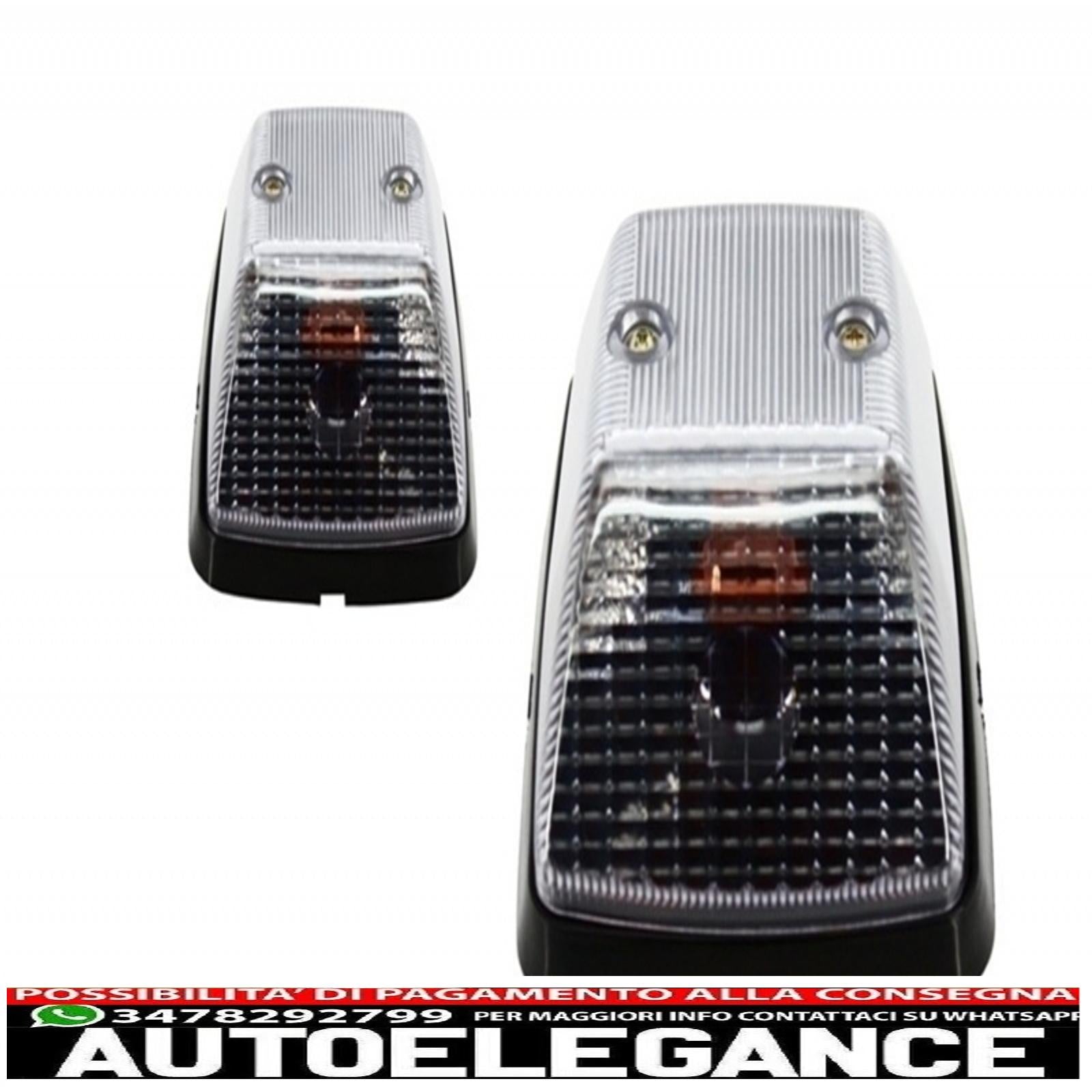 aggiungi strisce sulle modanature delle porte in alluminio spazzolato con decalcomanie laterali adesive in vinile nero e luci di svolta adatte per mercedes classe g w463 (1989-2015) AUTOELEGANCERICAMBI