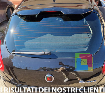 ROOF SPOILER SUITABLE FOR FIAT BRAVO II 2007+ GLOSSY BLACK LOOK SPORTY DESIGN