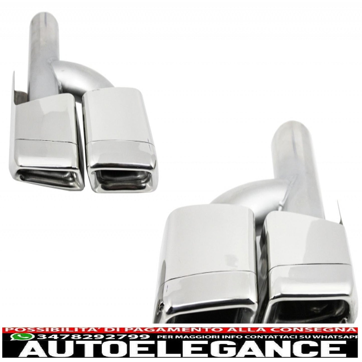 complete body kit suitable for mercedes s-class w221 lwb (2005-2013) with restyled front grille and exhaust muffler tips
