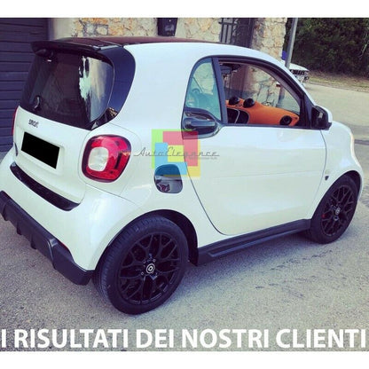 DIFFUSORE ADATTO PER SMART FORTWO 453 LOOK STANDARD NERO LUCIDO DESIGN SPORTIVO