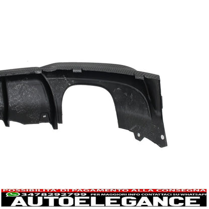 Front Bumper Spoiler Splitter with Rear Diffuser Suitable for BMW 3 Series F30 F31 (2011-up) Carbon Film Covering in M-Performance Design