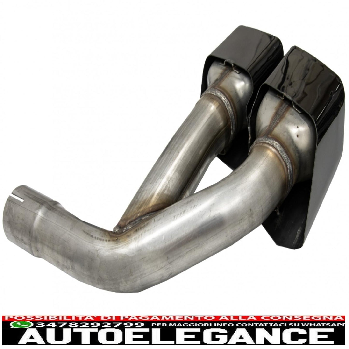 Terminali di scarico terminali di scarico adatti per audi q7 4m (2015-2019) sq7 design solo nero 3.0 benzina benzina