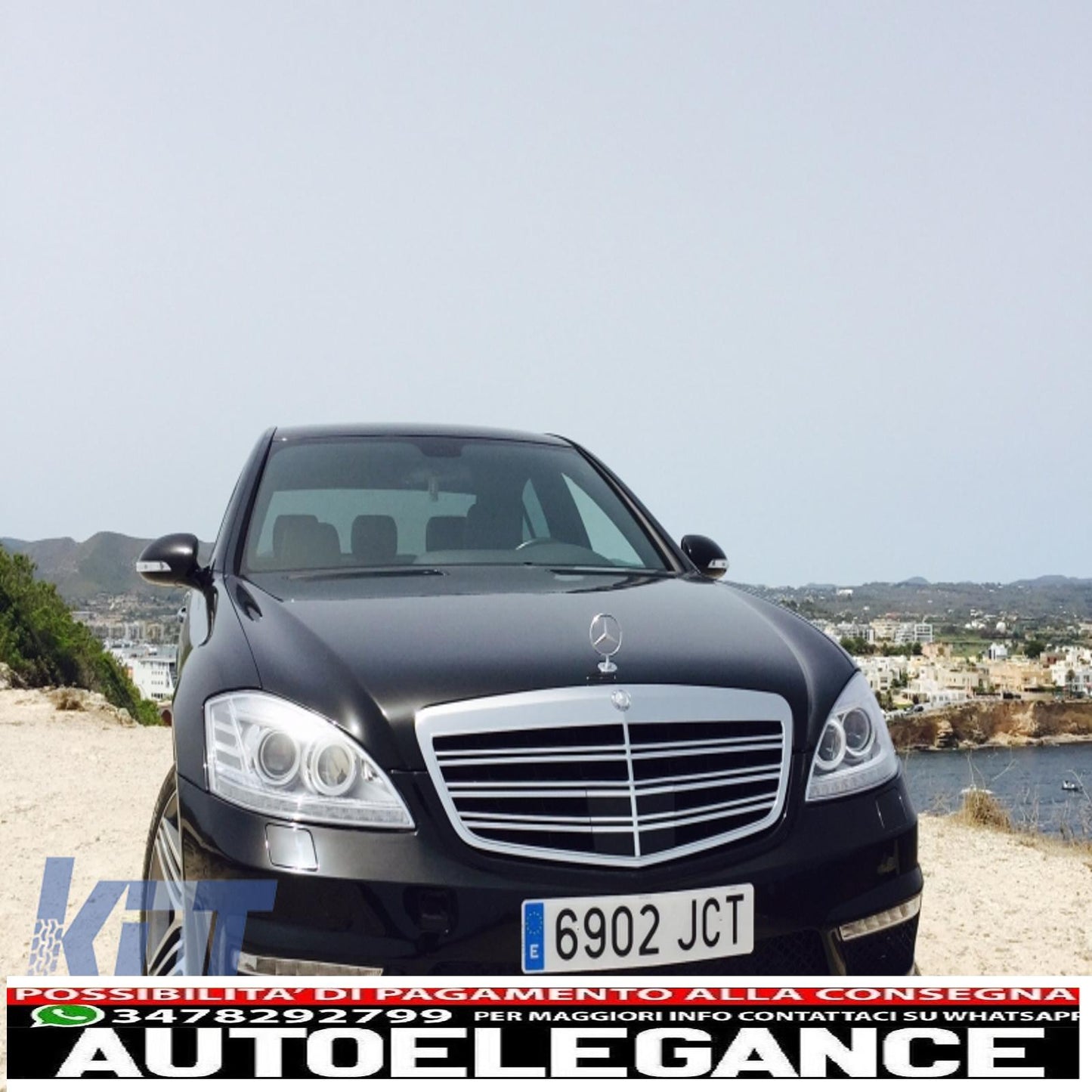 dedicated drl led daytime running lights suitable for mercedes w221 s class (2010-2013) right side
