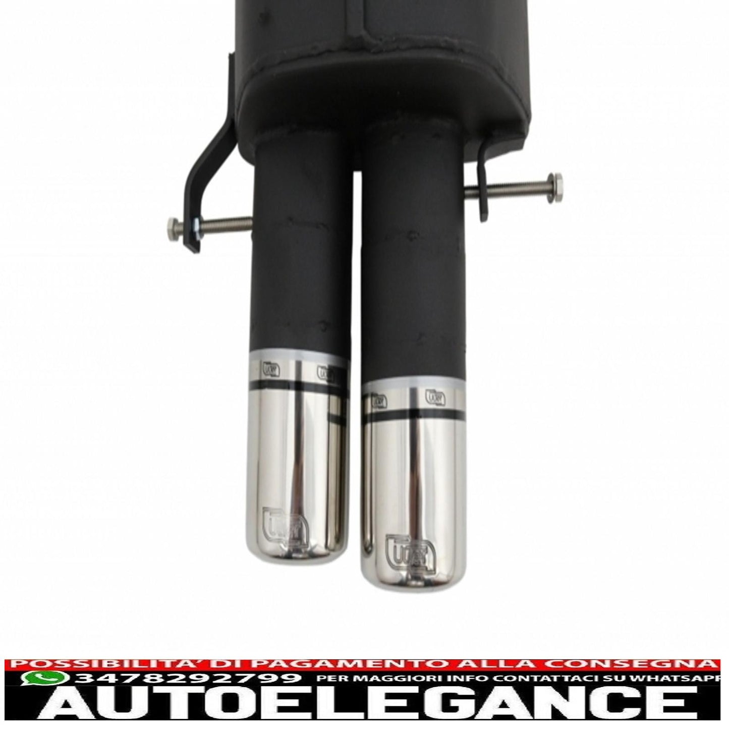 kit carrozzeria con sistema di scarico doppi terminali di scarico sportivi adatti per bmw e60 serie 5 (2007-2010) m-technik design pdc 18mm