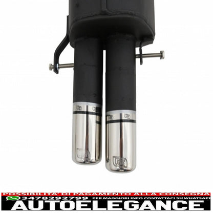 kit carrozzeria con sistema di scarico doppi terminali di scarico sportivi adatti per bmw e60 serie 5 (2007-2010) m-technik design pdc 18mm