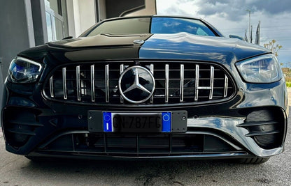 GRILLE MERCEDES E-CLASS W213 LIFT 2020+ AMG GT LOOK CHROME 1067 