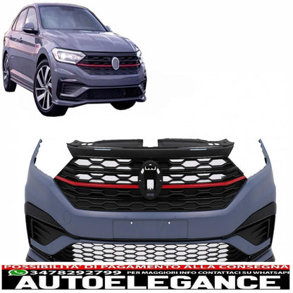 front bumper with center grille suitable for vw jetta mk7 (2019-2021) gli design