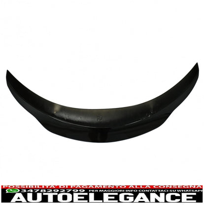 Trunk Spoiler Suitable for Mercedes C-Class C205 Coupe (2014-2019) Sporty and Dynamic Design Piano Black