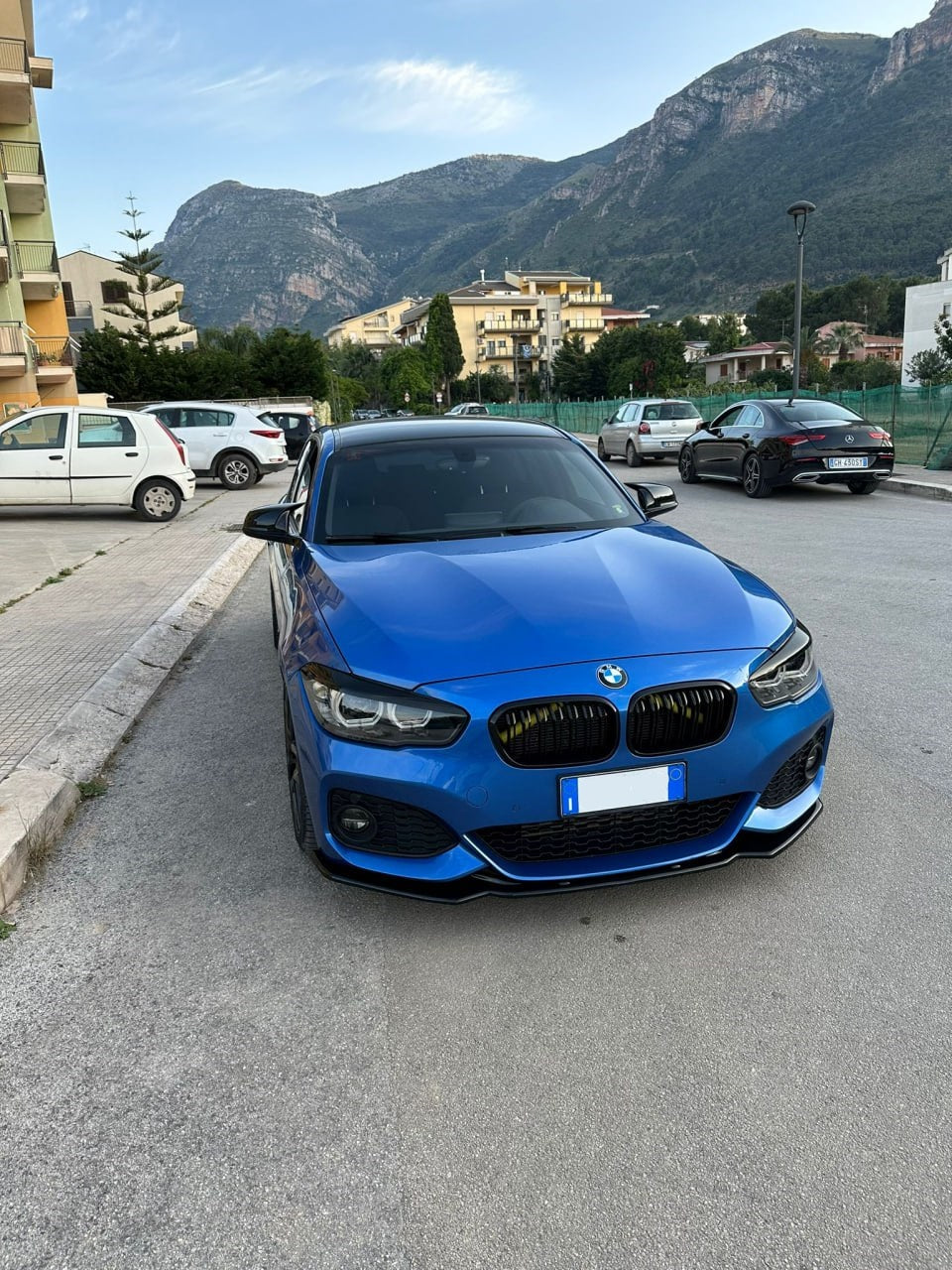 SPLITTER SUITABLE FOR BMW 1 SERIES F20 F21 2015-2019 MSPORT LOOK GLOSSY BLACK