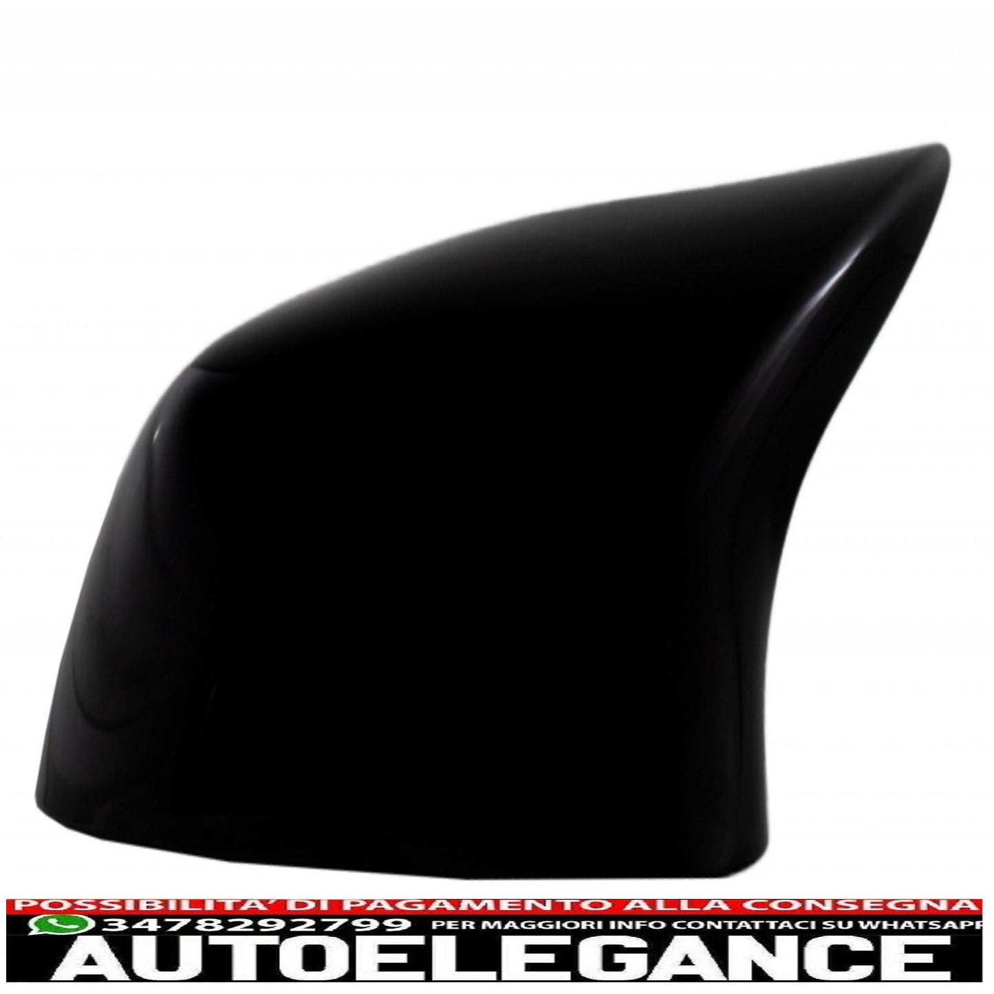 Trunk Spoiler with Mirror Caps Suitable for BMW X6 F16 (2015-2019) Sport Performance Design Piano Black 