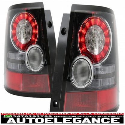 Rear bumper with LED tail lights suitable for Land Range Rover Sport L320 (2005-2013) restyling design autobiography