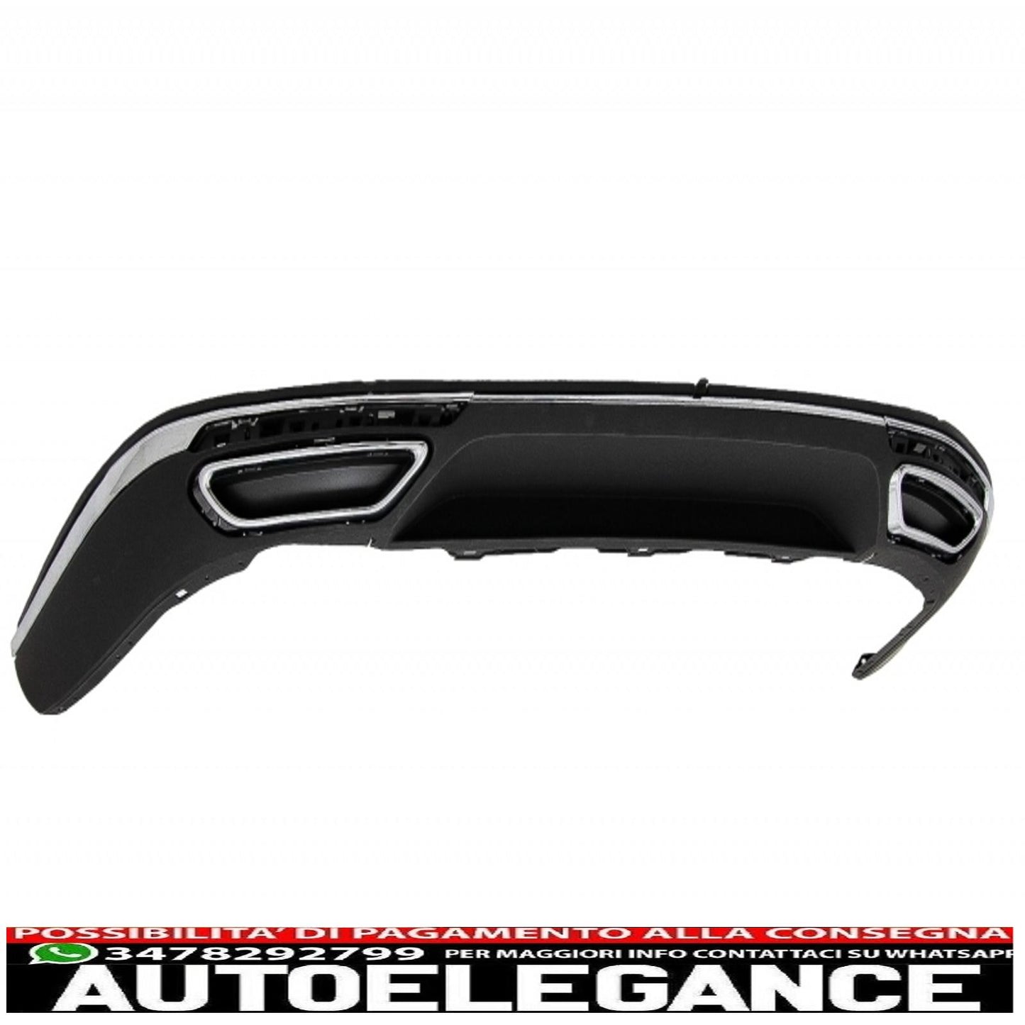 paraurti anteriore con diffusore a mantovana paraurti posteriore doppio scarico adatto per vw passat b8 3g (2015-2018) design r-line