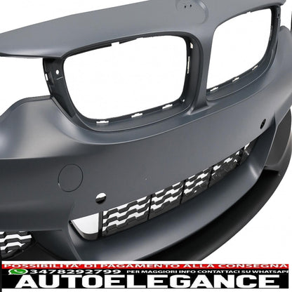 complete body kit suitable for bmw 4 series f36 gran coupe (2013-2019) m performance design double single exit black 