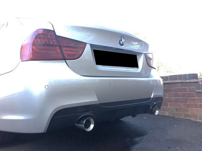 DIFFUSEUR ADAPTÉ POUR BMW SÉRIE 3 E90 E91 2005-2012 MSPORT 1+1 LOOK NOIR MAT