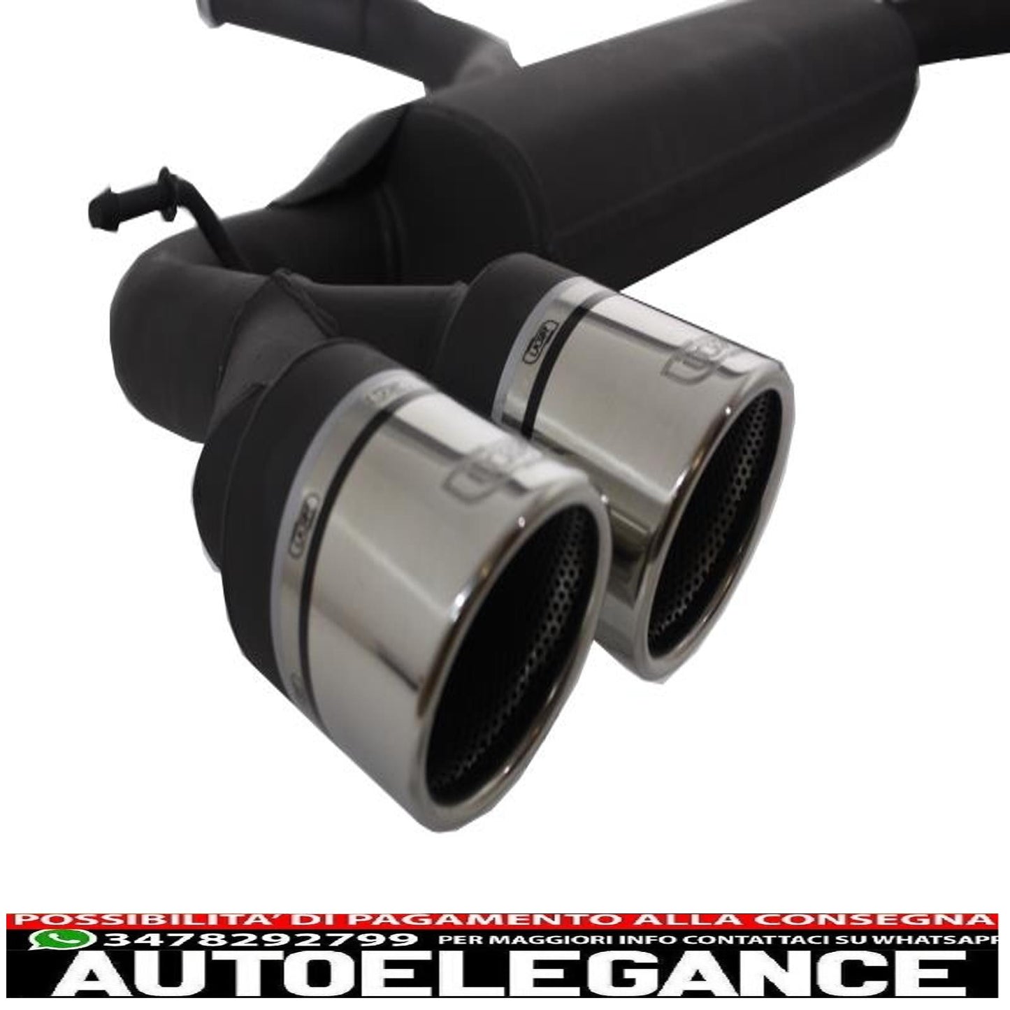 complete exhaust system suitable for vw golf 7 vii (2013-2017) r design 