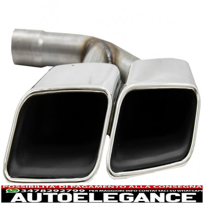 Terminali di scarico terminali di scarico adatti per audi q7 4m (2015-2019) sq7 design solo cromati 3.0 benzina benzina