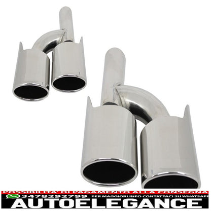 Punte del silenziatore del diffusore d'aria della mantovana del paraurti posteriore adatte per mercedes classe c w204 amg sport line (2012-2014) limousine