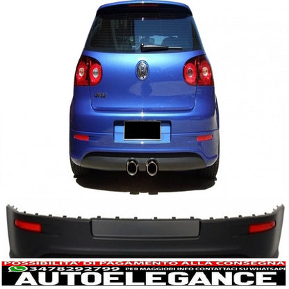 Rear bumper valance extension suitable for vw golf v 5 (2003-2007) look r32