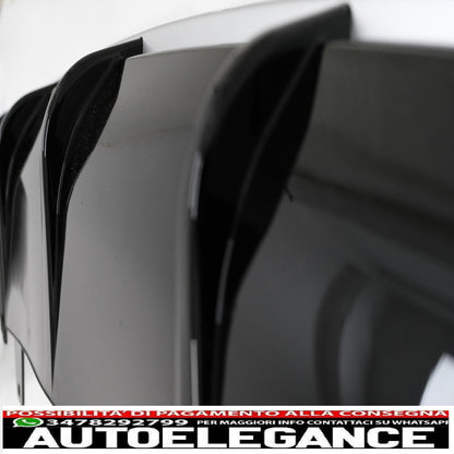 Diffusore mantovana paraurti posteriore e terminali di scarico adatti per audi a6 4g c7 facelift (2015-2018) design rs6