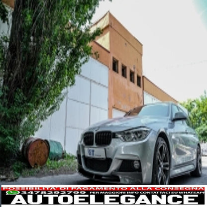 Front bumper spoiler splitter suitable for bmw 3 series f30 f31 (2011-2019) m-performance carbon film covering 